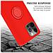 Custodia Compatibile Con Apple Iphone 12 Pro Max In Liquid Rosso - Coperchio Protettivo In Silicone Tpu Flessibile Con Anello - Foto miniatura 8