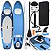 Set Tavola Sup Gonfiabile Blu Mare 330x76x10 Cm - Foto miniatura 1