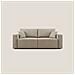 Morfeo Divano Con Sedute Estraibili T02 Beige - Foto miniatura 1