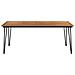Tavolo Giardino Con Gambe Forcella 200x90x75 Cm Massello Acacia - Foto miniatura 3
