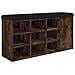 Panca Porta Scarpe Rovere Fumo 102x32x50 Cm Legno Multistrato - Foto miniatura 2