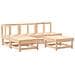 Set Salotto Da Giardino 5 Pz In Legno Massello Di Pino - Foto miniatura 2