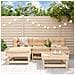 Set Salotto Da Giardino 5 Pz In Legno Massello Di Pino - Foto miniatura 1