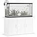 Supporto per Acquario 101x41x58 cm in Legno Multistrato Bianco - Foto miniatura 3