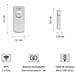 Rivelatore Di Apertura Wi-fi E Bluetooth Connesso Modello Senso Charge, Bianco - Foto miniatura 4