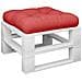 Cuscino Per Pallet Rosso 60x60x12 Cm In Tessuto - Foto miniatura 3