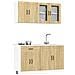 Set Mobili da Cucina 4 pz Kalmar Rovere Sonoma in Truciolato - Foto miniatura 2