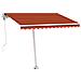 Lusso Casadino -  Tenda Da Sole Automatica Autoportante 350x250cm Arancio Marrone - Foto miniatura 3