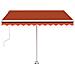 Lusso Casadino -  Tenda Da Sole Automatica Autoportante 350x250cm Arancio Marrone - Foto miniatura 4
