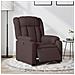 Poltrona Elettrica Reclinabile Marrone Scuro in Tessuto - Foto miniatura 2