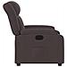 Poltrona Elettrica Reclinabile Marrone Scuro in Tessuto - Foto miniatura 9