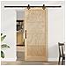 Porta Scorrevole con kit di hardware 'ORKDAL'in legno massello di pino - Foto miniatura 2
