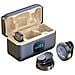Microfono Lavalier Wireless Con Display Led, Sistema A Doppio Microfono, Interfaccia Type-c - Foto miniatura 1