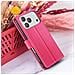 Custodia A Portafoglio Per Iphone 17 Pro Max Con Supporto E Linguetta Magnetica, Fucsia - Foto miniatura 2