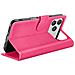Custodia A Portafoglio Per Iphone 17 Pro Max Con Supporto E Linguetta Magnetica, Fucsia - Foto miniatura 4