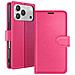 Custodia A Portafoglio Per Iphone 17 Pro Max Con Supporto E Linguetta Magnetica, Fucsia - Foto miniatura 1