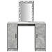 Tavolo da trucco con luci LED Grigio cemento 102x33x135 cm - Foto miniatura 5