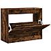 Scarpiera Rovere Fumo 80x34x63 cm in Legno Multistrato - Foto miniatura 1