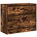 Scarpiera Rovere Fumo 80x34x63 cm in Legno Multistrato - Foto miniatura 4