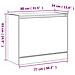 Scarpiera Rovere Fumo 80x34x63 cm in Legno Multistrato - Foto miniatura 9