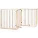 Cancello per Cani Porta Pieghevole 8 Pannelli 640 cm in Pioppo - Foto miniatura 3