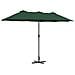 Ombrello da giardino Verde 370 x 197 x 239 cm - Foto miniatura 1