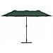 Ombrello da giardino Verde 370 x 197 x 239 cm - Foto miniatura 5
