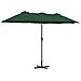 Ombrello da giardino Verde 370 x 197 x 239 cm - Foto miniatura 8