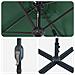 Ombrello da giardino Verde 370 x 197 x 239 cm - Foto miniatura 9