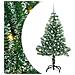 Albero di Natale Artificiale Imbiancato con Luci LED 150 cm - Foto miniatura 1