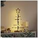 Albero di Natale in metallo con supporto Nero 60 cm - Foto miniatura 4