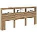 Testiera Rovere artigianale 220 x 17 x 102 cm Legno multistrato - Foto miniatura 3