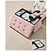 PUFA - LSF247R01 Pouf organizer in velluto MDF rosa pastello - Foto miniatura 5