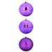 Set di Palle di Natale 3 pcs Lillà Plastica - Foto miniatura 1