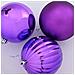 Set di Palle di Natale 3 pcs Lillà Plastica - Foto miniatura 4