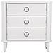 Comò Shine Bianco A 3 Cassetti In Legno E Metallo - Foto miniatura 2