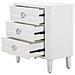 Comò Shine Bianco A 3 Cassetti In Legno E Metallo - Foto miniatura 3