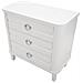 Comò Shine Bianco A 3 Cassetti In Legno E Metallo - Foto miniatura 4