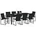 Set da Pranzo per Giardino 9 pcs Nero - Foto miniatura 3
