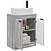 Mobile da bagno con lavabo Sonoma grigio 54 x 35 x 83 cm - Foto miniatura 3