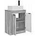 Mobile da bagno con lavabo Sonoma grigio 54 x 35 x 83 cm - Foto miniatura 4