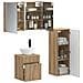 Set di mobili per il bagno 4 pcs Rovere Artigianale - Foto miniatura 2