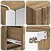 Set di mobili per il bagno 4 pcs Rovere Artigianale - Foto miniatura 4