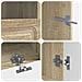 Mobile TV LED a 5 pezzi Rovere Sonoma Legno ingegnerizzato - Foto miniatura 5