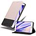 Custodia Compatibile Con Huawei P8 Lite 2015 In Oro Rosato Nero - Coperchio Protettiva Con Chiusura Magnetica, Funzione Stand E Tasca Per Le Carte - Foto miniatura 4