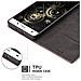 Custodia Compatibile Con Huawei P8 Lite 2015 In Oro Rosato Nero - Coperchio Protettiva Con Chiusura Magnetica, Funzione Stand E Tasca Per Le Carte - Foto miniatura 7