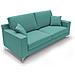 Divano 2 Posti Vertigo Made In Italy 146 Cm Verde Acqua - Foto miniatura 3