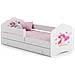 Letto Per Bambini Fala 160x80 Cassetto E Una Ringhiera+ Materasso E Giroletto Girl With Wings - Foto miniatura 1