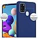 Custodia Compatibile Con Samsung Galaxy A21s In Candy Blu Scuro - Coperchio Protettivo In Silicone Tpu Flessibile - Foto miniatura 6