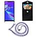 Catena Di Telefoni Cellulari Compatibile Con Asus Zenfone Max M2 In Unicorn - Coperchio Protettivo In Silicone Con Anelli D'argento, Cinturino In Corda E Custodia Staccabile - Foto miniatura 7